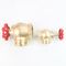 1.5" NH/BSP/NPT Fire Coupling Natural Brass Angle Fire Hydrant Valve